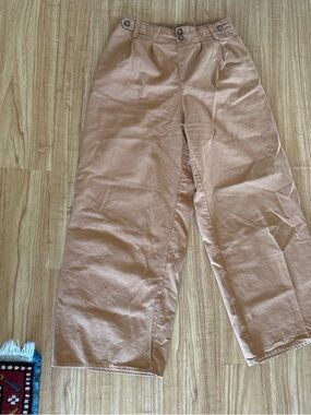 Sienna Sky Elastic Waist Pants in Rust Brown